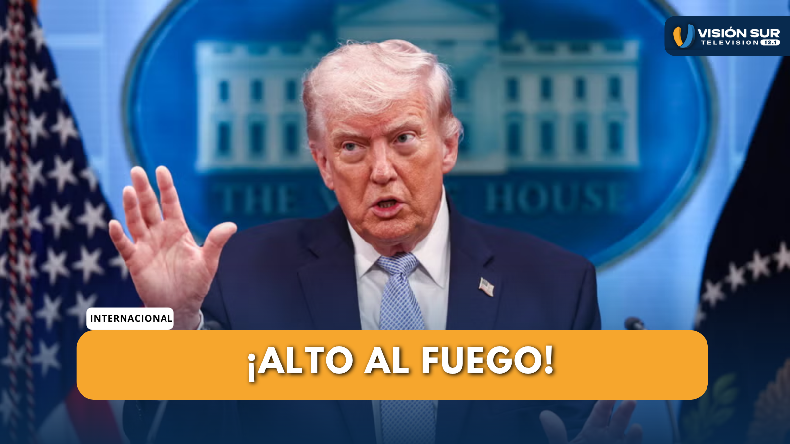 TRUMP ANUNCIA TREGUA DE DOS SEMANAS CON IRÁN Y SUSPENDE ATAQUES TRAS MEDIACIÓN INTERNACIONAL