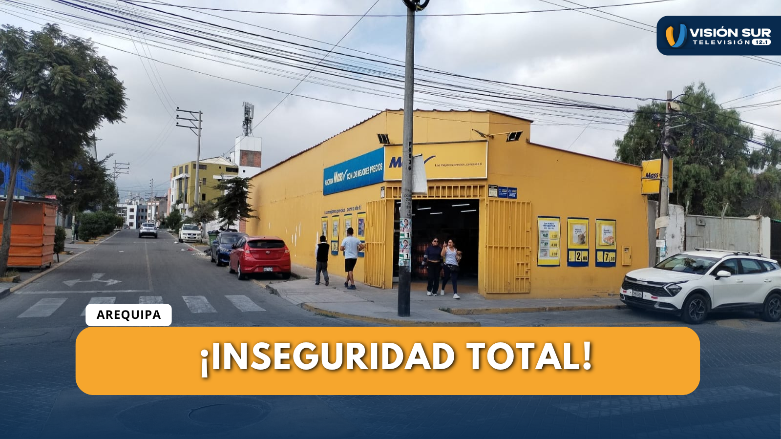 DELINCUENTES HACEN FORADO EN TIENDA MASS Y ROBAN MÁS DE S/ 42 MIL EN CERRO COLORADO