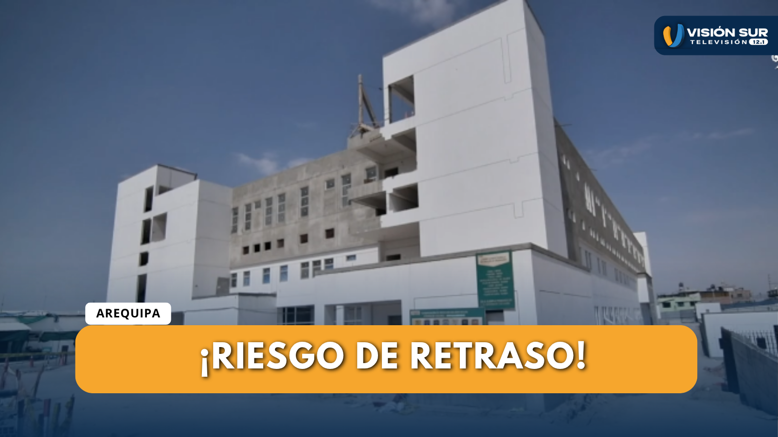 CRISIS EN OBRA DEL HOSPITAL MARITZA CAMPOS TRAS RETIRO DE EMPRESA DEL CONSORCIO