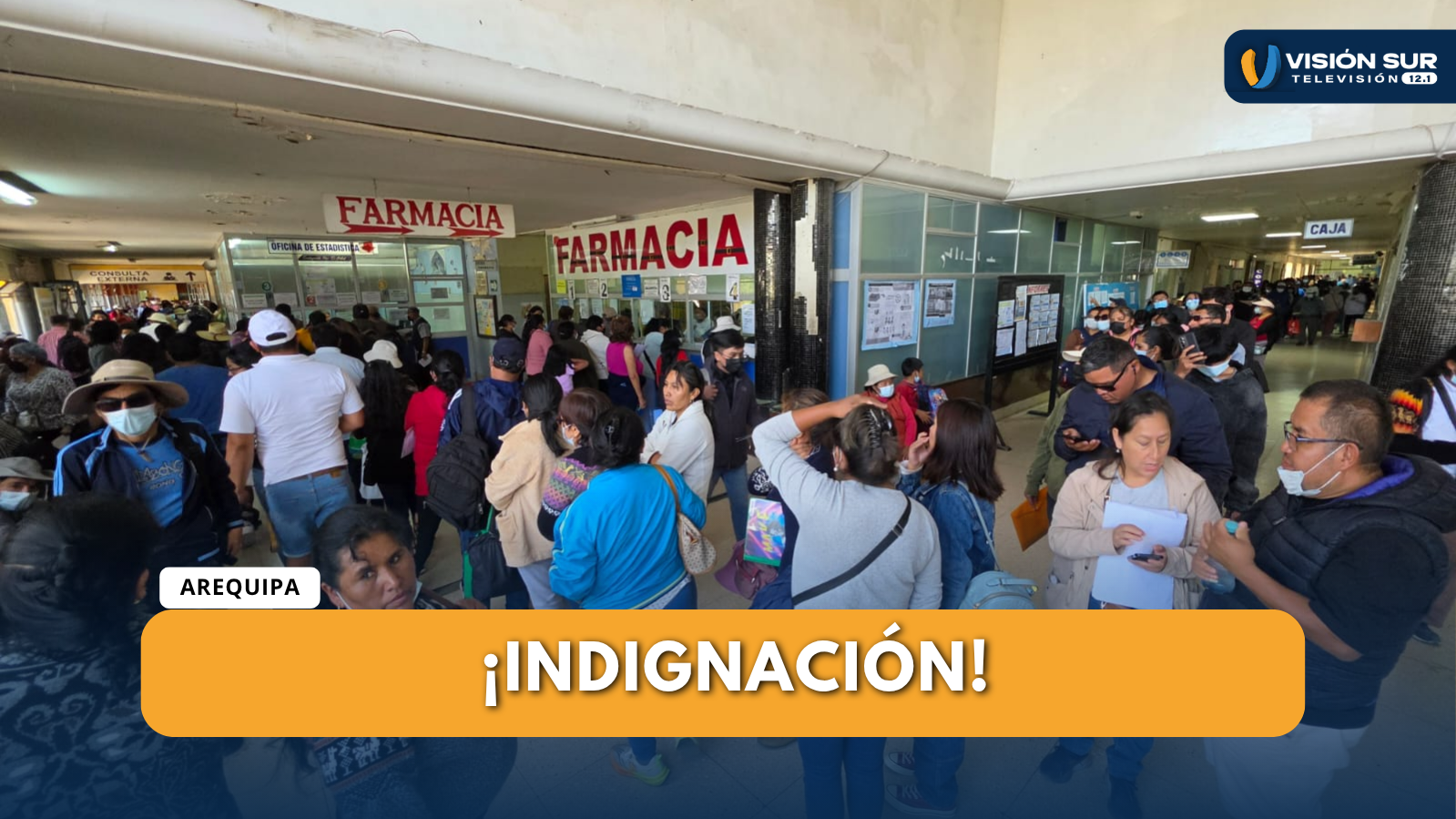 LARGAS FILAS Y ESPERAS DE HASTA CINCO HORAS POR UNA CITA EN EL HOSPITAL HONORIO DELGADO ESPINOZA