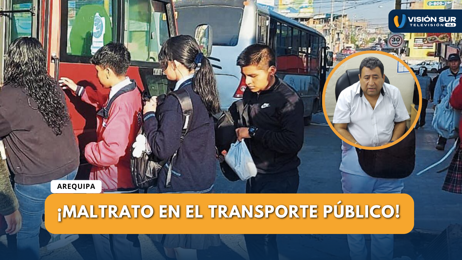 5 DE CADA 10 ESCOLARES SUFREN MALTRATO EN EL TRANSPORTE PÚBLICO EN AREQUIPA