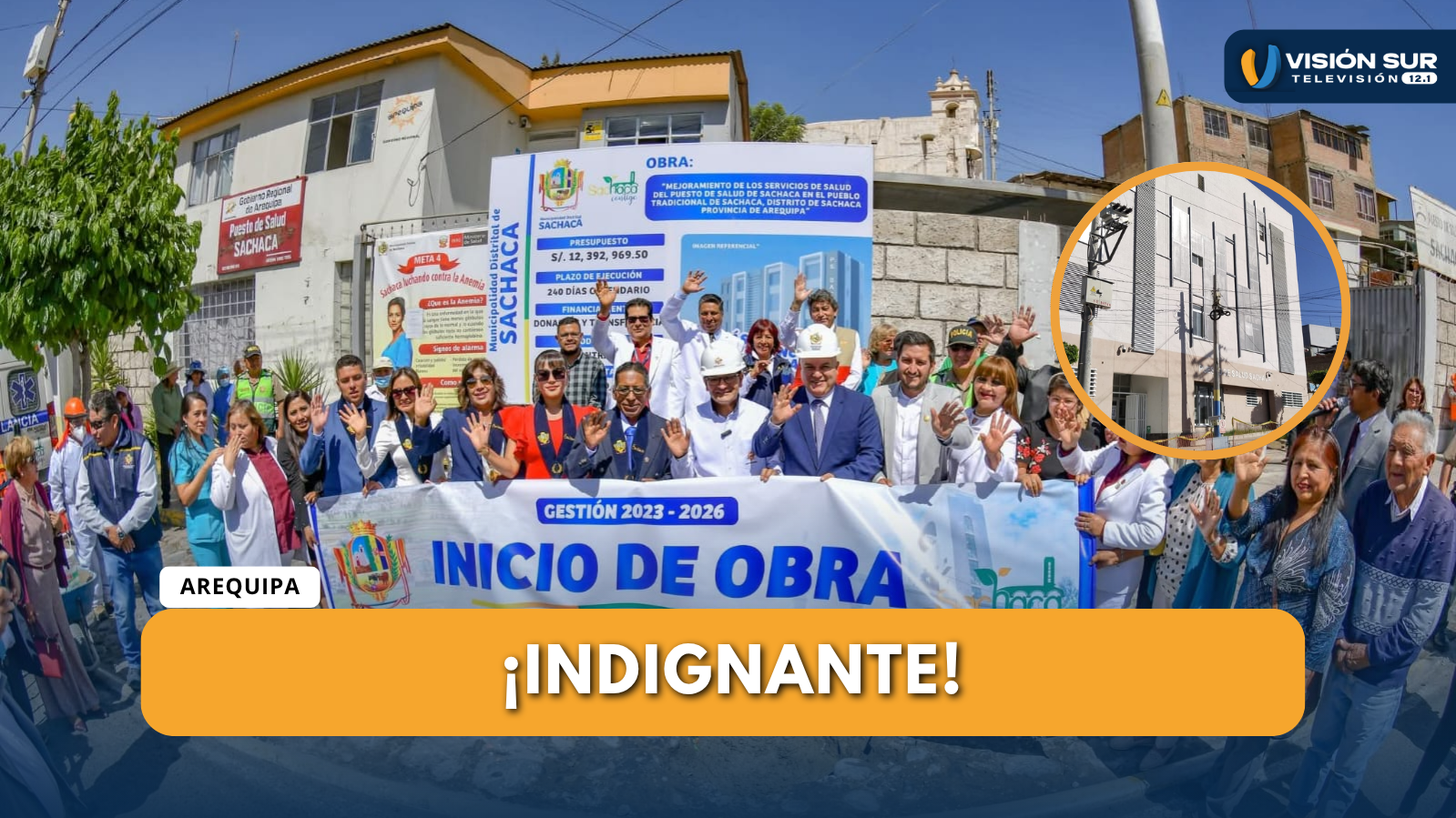 OBRA DEL PUESTO DE SALUD DE SACHACA AL 90 % Y AÚN SIN ENTREGARSE TRAS DOS AÑOS DE RETRASO