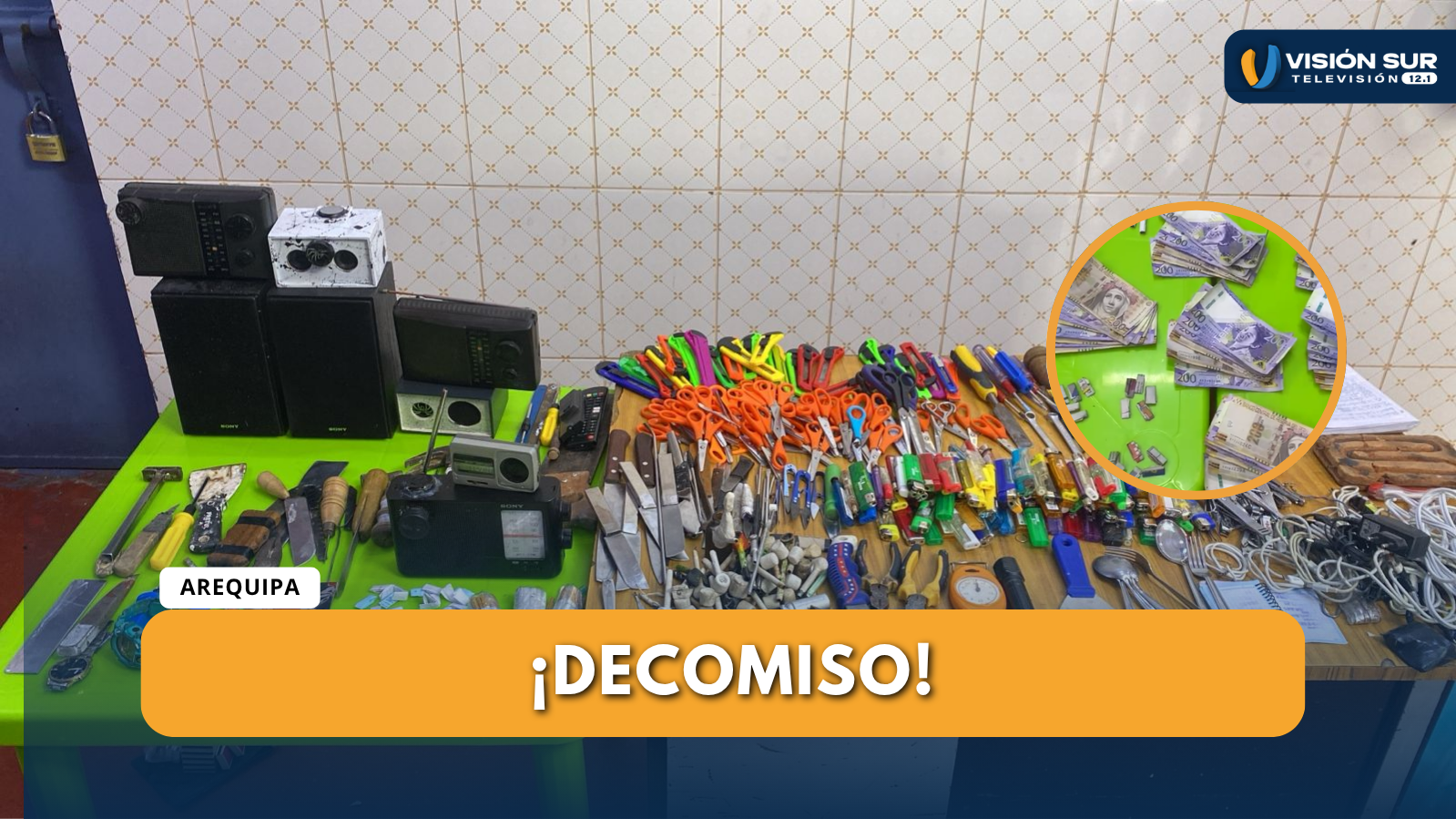 INCAUTAN DROGA, DINERO Y ARMAS BLANCAS EN REQUISA DENTRO DEL PENAL DE SOCABAYA