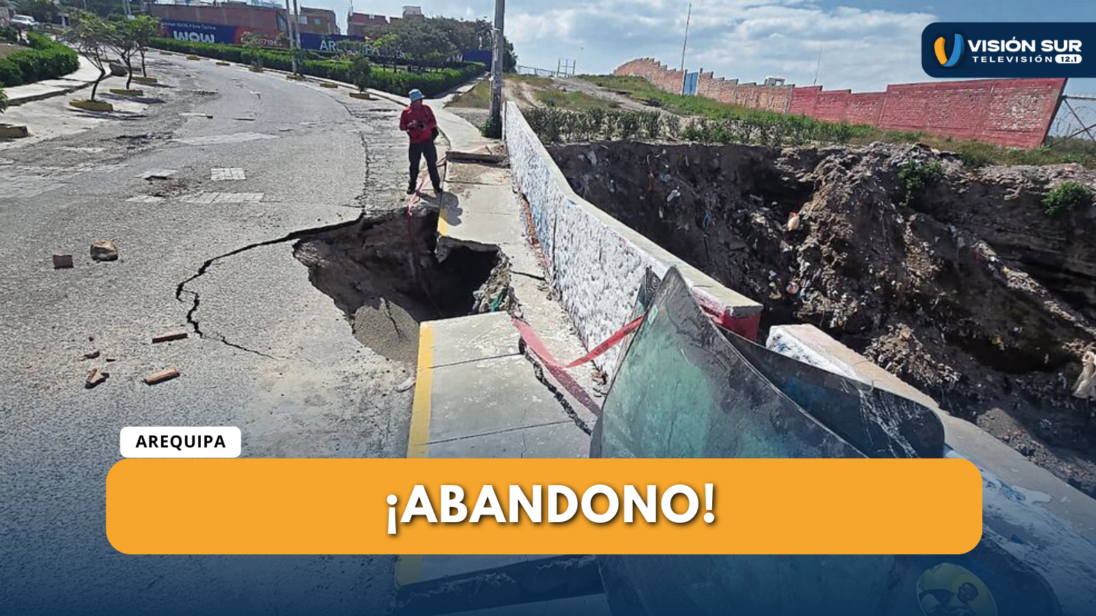 CAYMA: PUENTES COLAPSADOS SIGUEN SIN SOLUCIÓN Y AFECTAN A VECINOS