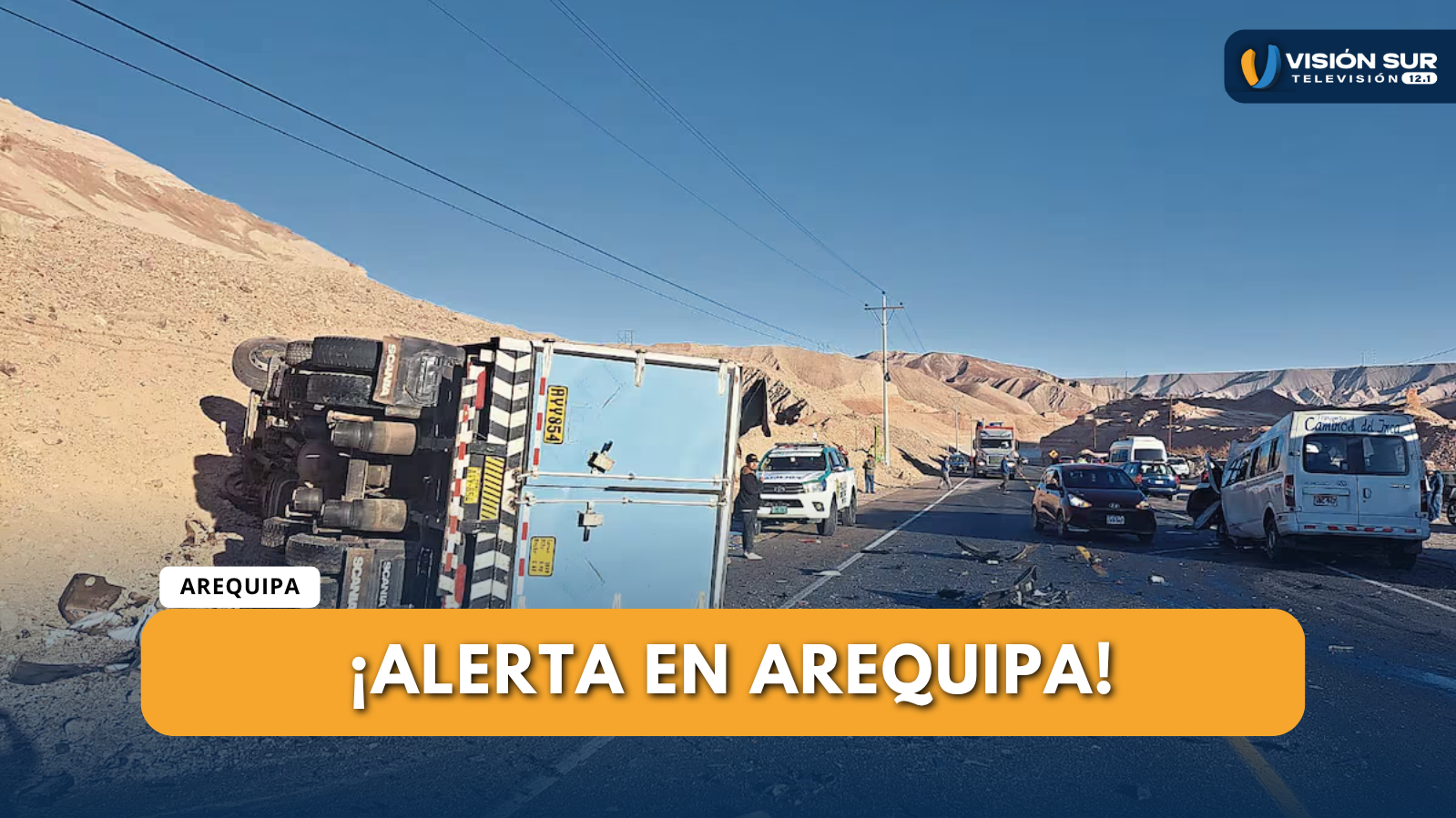 MÁS DE 5 MIL ACCIDENTES DE TRÁNSITO SE REGISTRARON EN AREQUIPA EN EL 2025 
