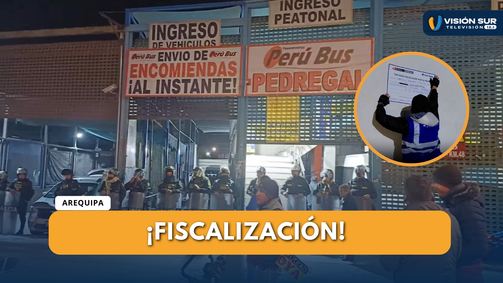 SUTRAN CLAUSURA ESTABLECIMIENTO QUE FUNCIONABA COMO TERMINAL TERRESTRE INFORMAL