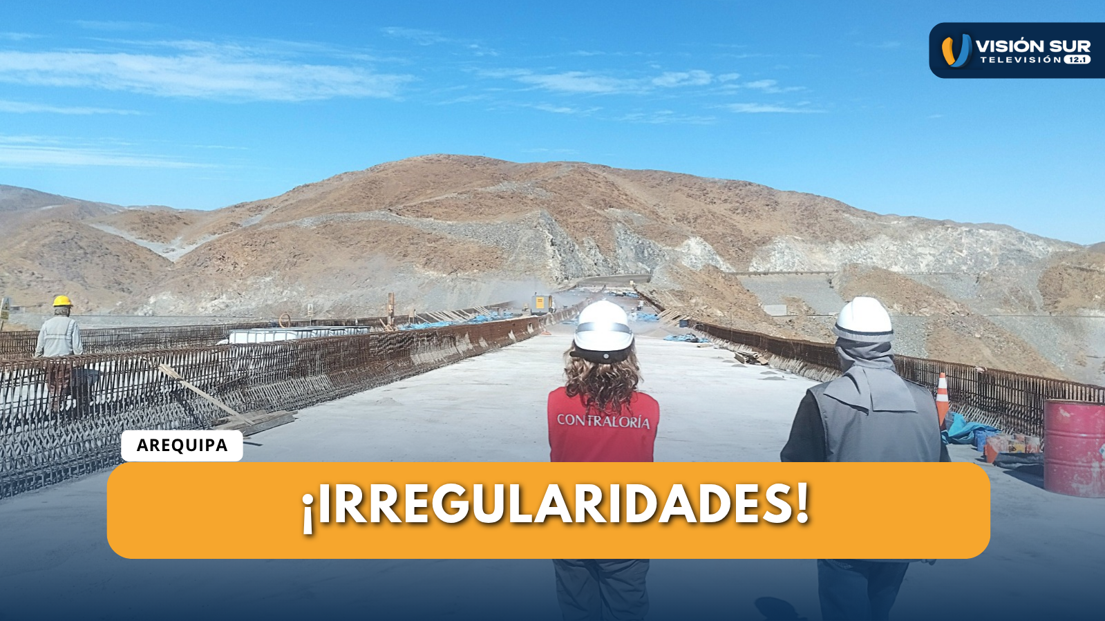 CONTRALORÍA ALERTA QUE VACIADO DE CONCRETO EN PUENTE AREQUIPA-LA JOYA SE REALIZA SIN CUMPLIR ESPECIFICACIONES TÉCNICAS