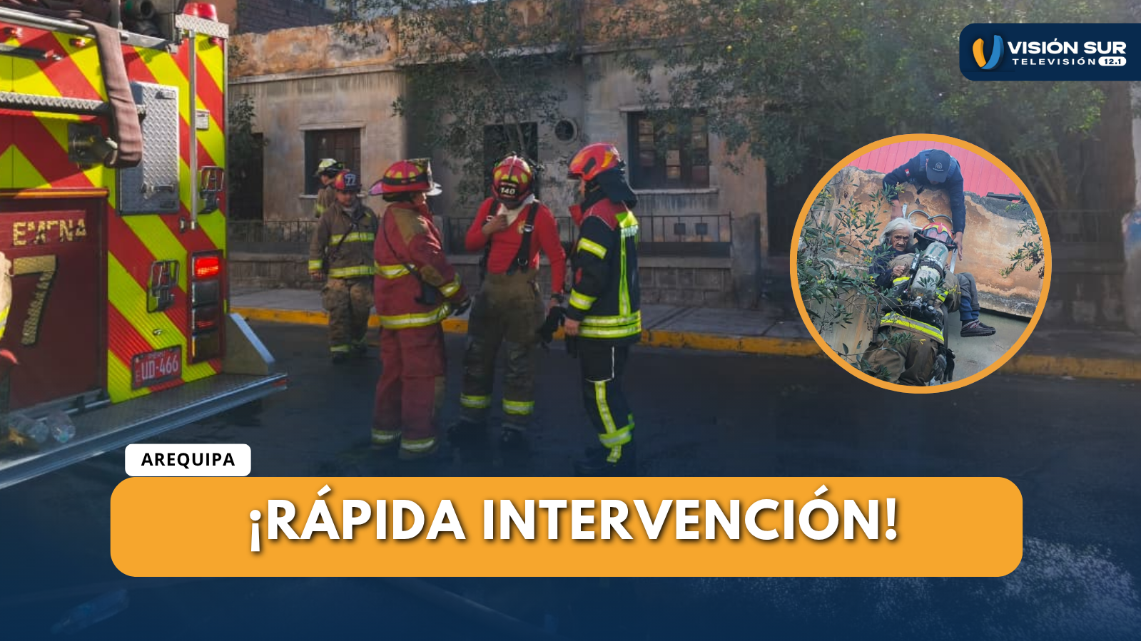 INCENDIO EN VIVIENDA DEL CERCADO PUSO EN RIESGO A DOS ADULTOS MAYORES