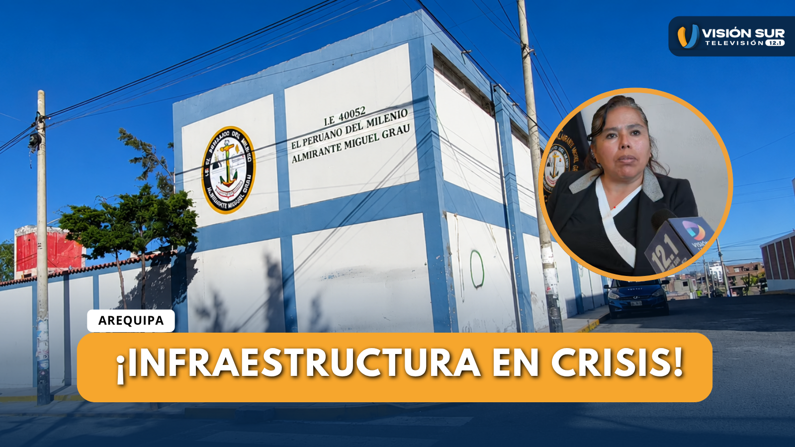 COLAPSO DE PABELLÓN EN COLEGIO PERUANO DEL MILENIO OBLIGA A MÁS DE 100 ESCOLARES A ESTUDIAR EN AULAS PREFABRICADAS