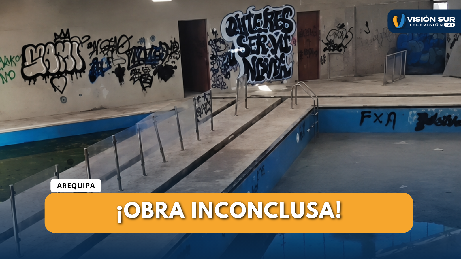 PAUCARPATA: ABANDONO DE LA PISCINA CÉSAR VALLEJO Y MUNICIPIO PROYECTA SU RECONSTRUCCIÓN
