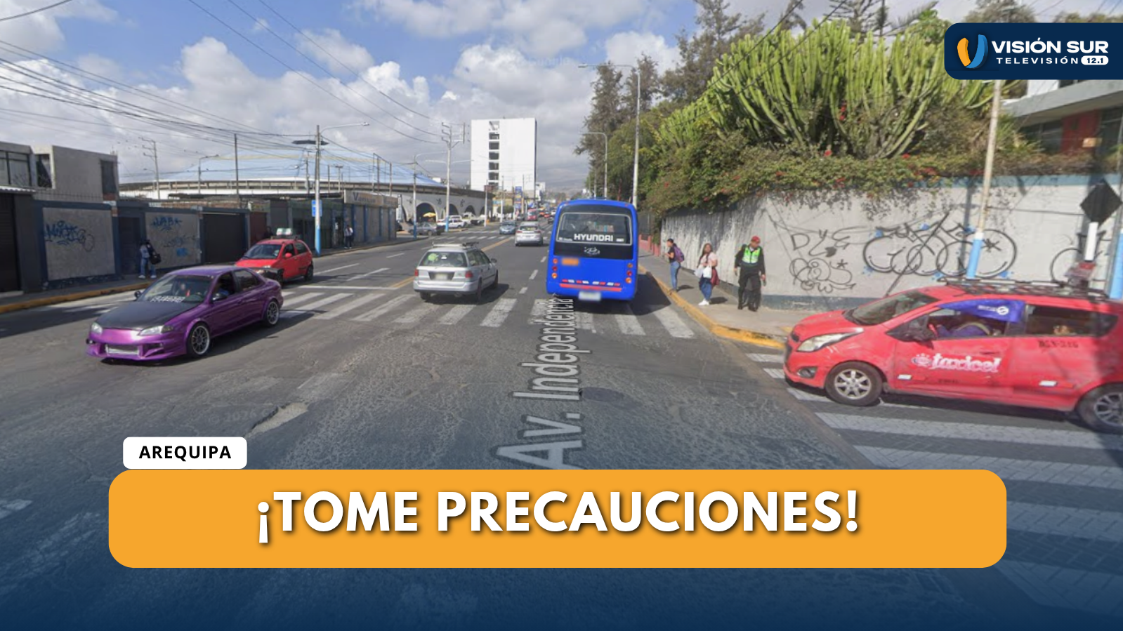 MUNICIPALIDAD DE AREQUIPA INICIARÁ ESTE LUNES EL ASFALTADO DE LA AVENIDA INDEPENDENCIA