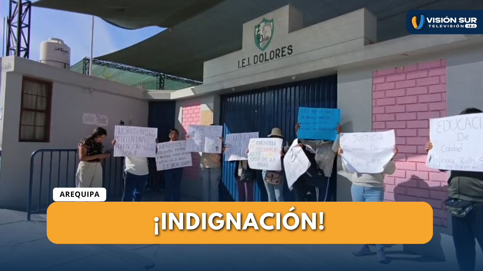 PADRES DE FAMILIA DENUNCIAN PRESUNTOS MALTRATOS A NIÑOS DE 3 AÑOS EN COLEGIO INICIAL DOLORES Y EXIGEN CAMBIO DE DOCENTE