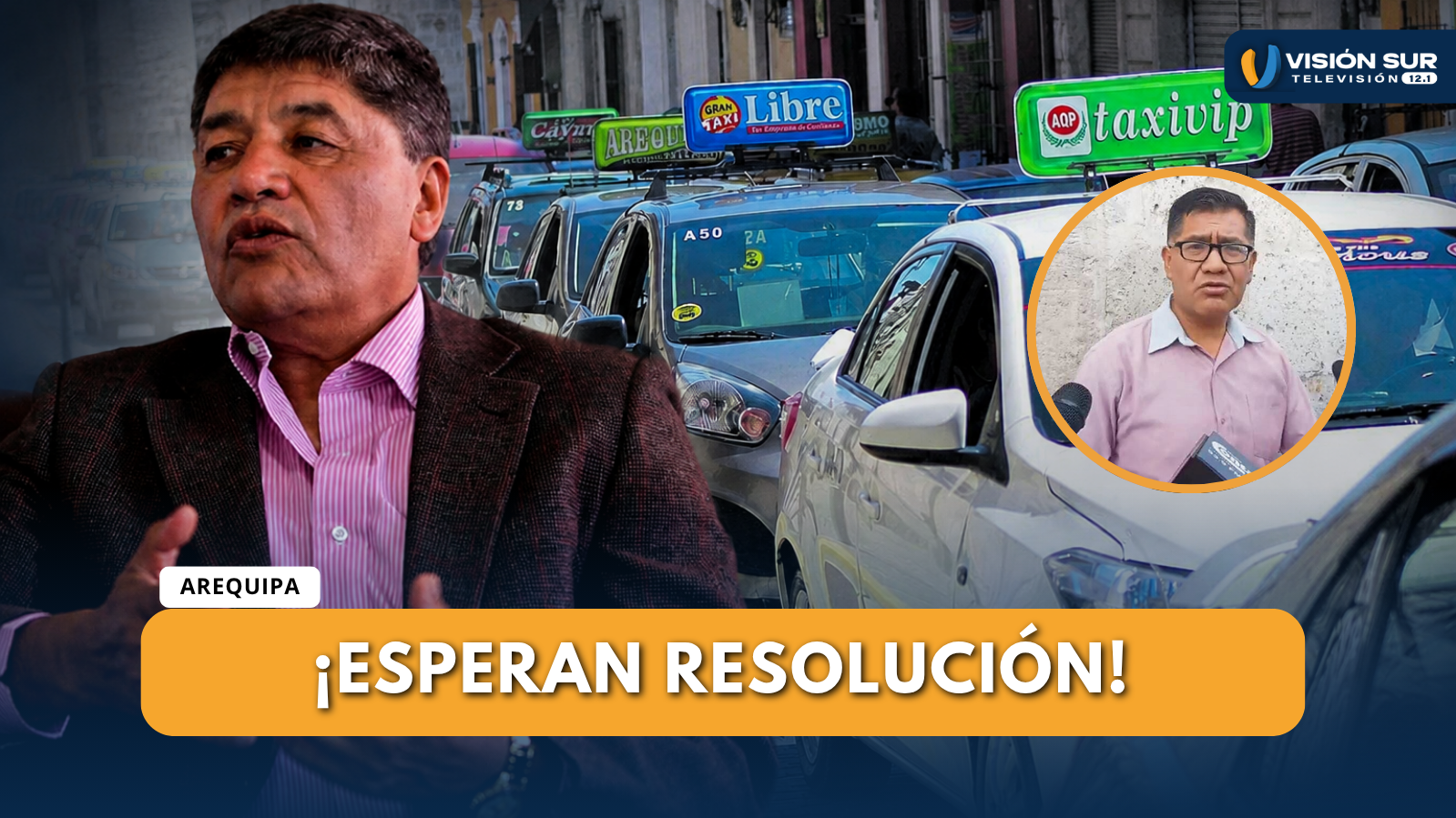 TAXISTAS ADVIERTEN PARALIZACIÓN DE PROYECTOS POR DEMORA EN VACANCIA DEL ALCALDE DE AREQUIPA