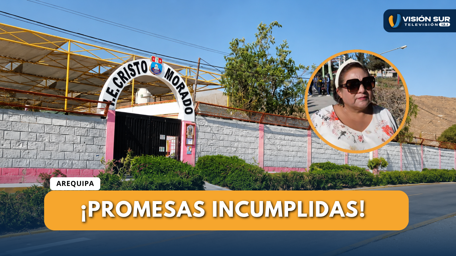 VECINOS DE CIUDAD MUNICIPAL EXIGEN RECONSTRUCCIÓN DEL COLEGIO CRISTO MORADO 