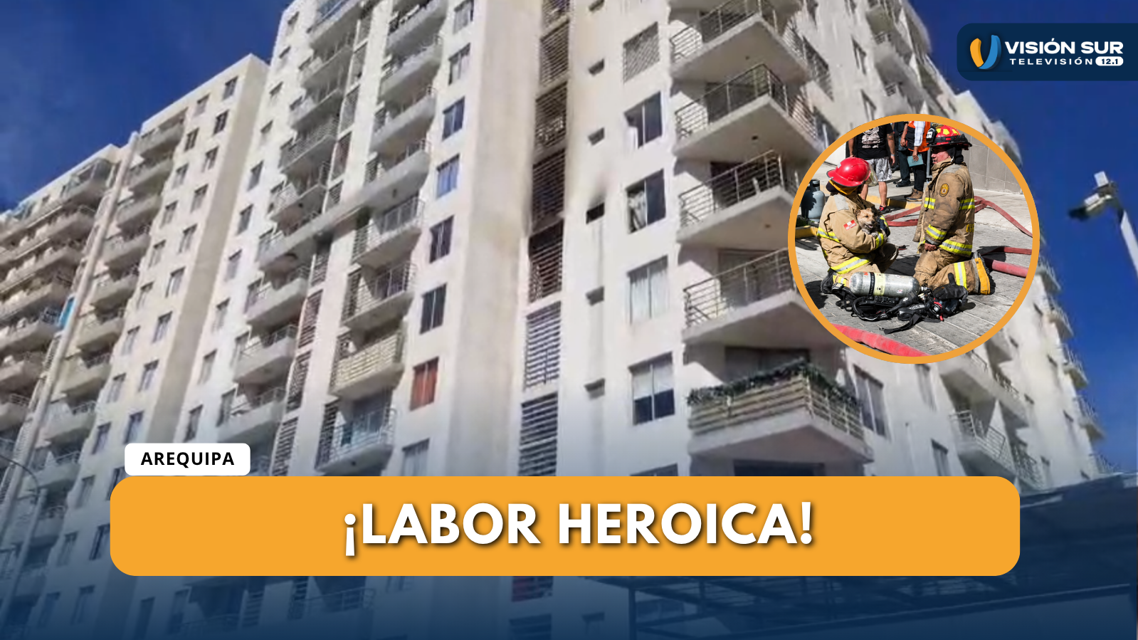 INCENDIO EN DEPARTAMENTO DE ALAMEDA SALAVERRY EN MIRAFLORES MOVILIZA A BOMBEROS Y LOGRAN RESCATAR A UN PERRITO