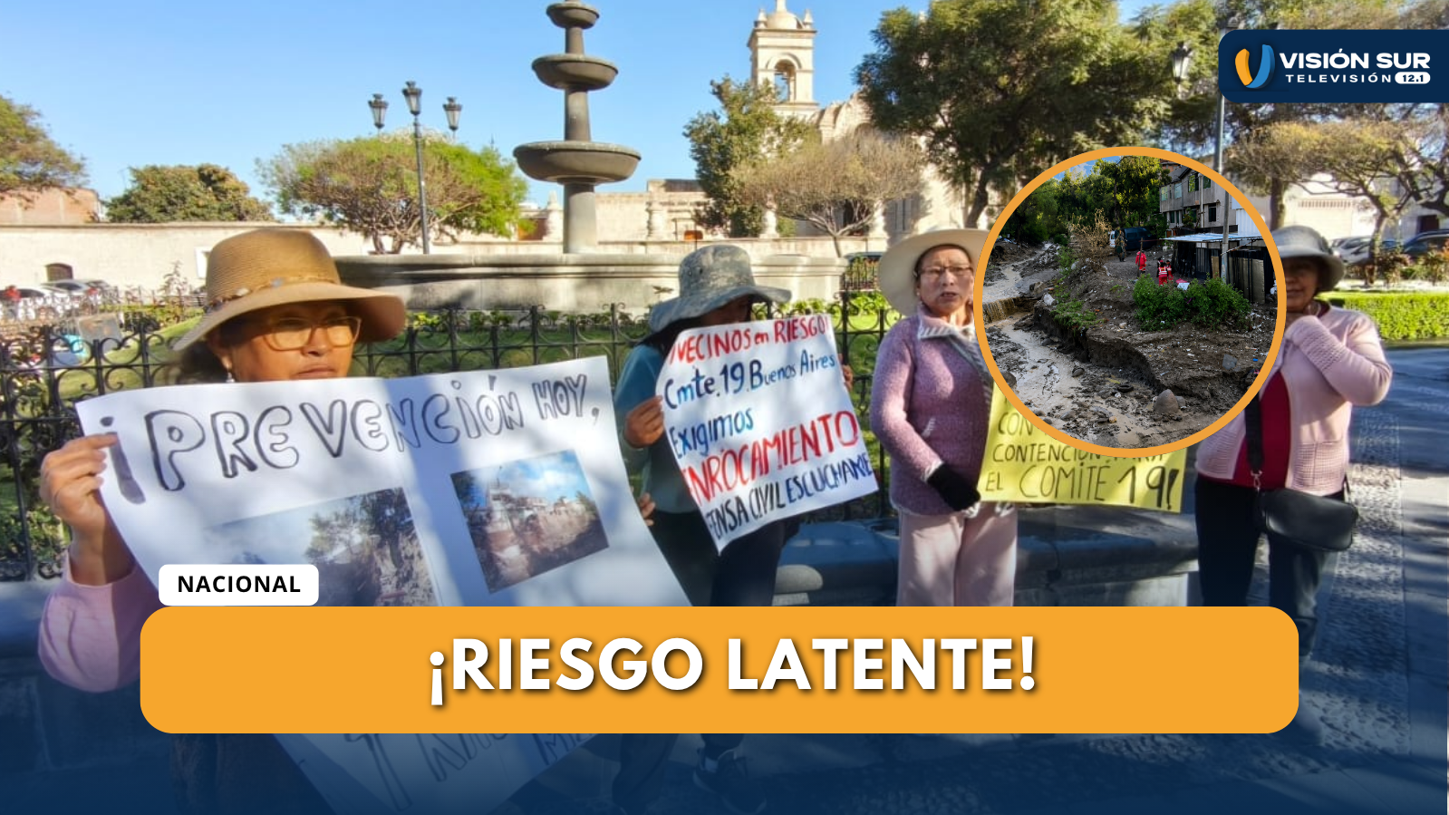 VECINOS DE CAYMA EXIGEN MURO DE CONTENCIÓN TRAS DAÑOS CAUSADOS POR LLUVIAS Y DENUNCIAN ABANDONO MUNICIPAL