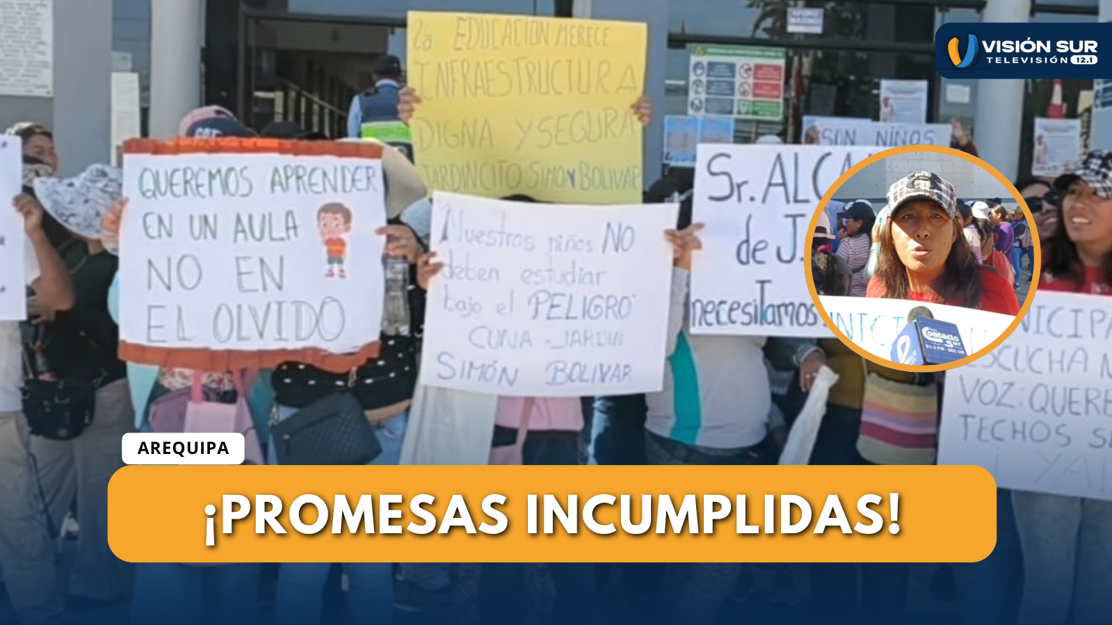 PADRES DE FAMILIA DE LA CUNA JARDÍN SIMÓN BOLÍVAR DENUNCIAN INCUMPLIMIENTO EN ENTREGA DE AULAS PREFABRICADAS